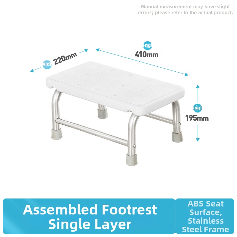 Podnožka na nohu z nehrdzavejúcej ocele 304, dvojúrovňová, viacúčelová, model K-SUS8101A1