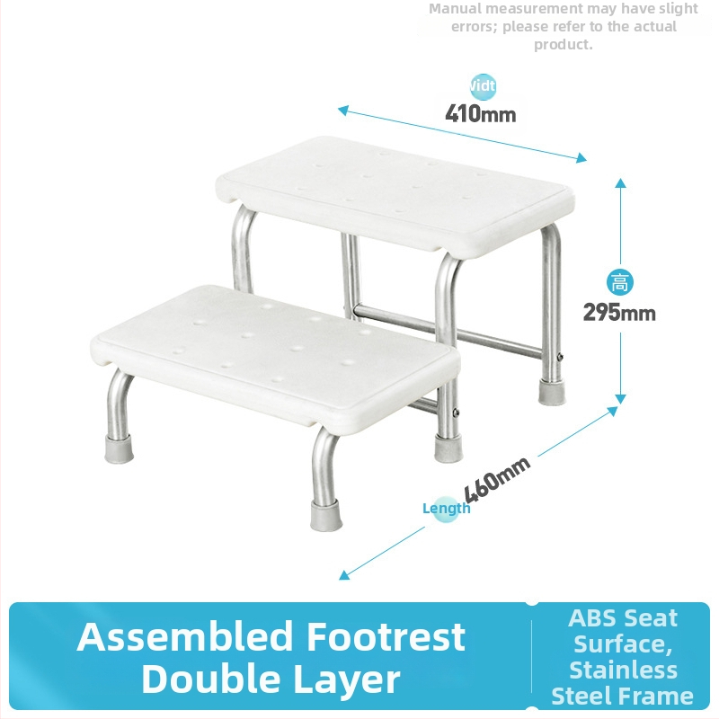 Podnožka na nohu z nehrdzavejúcej ocele 304, dvojúrovňová, viacúčelová, model K-SUS8101A1