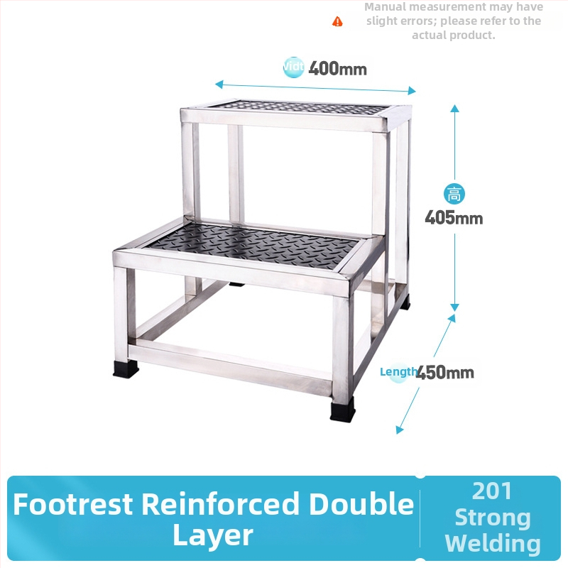 Podnožka na nohu z nehrdzavejúcej ocele 304, dvojúrovňová, viacúčelová, model K-SUS8101A1
