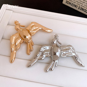 Καρφίτσα από κράμα σε μορφή πουλιού, μεταλλική λάμψη, στυλ Ευρώπη–Αμερική, ηλεκτροπλατινωμένο φινίρισμα