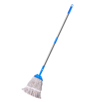 Σετ σφουγγαρίστρας δαπέδων με ράβδο από ανοξείδωτο ατσάλι, κεφαλή από βαμβακερό νήμα, Daren Su, τηλεσκοπικό μήκος 100–120 cm