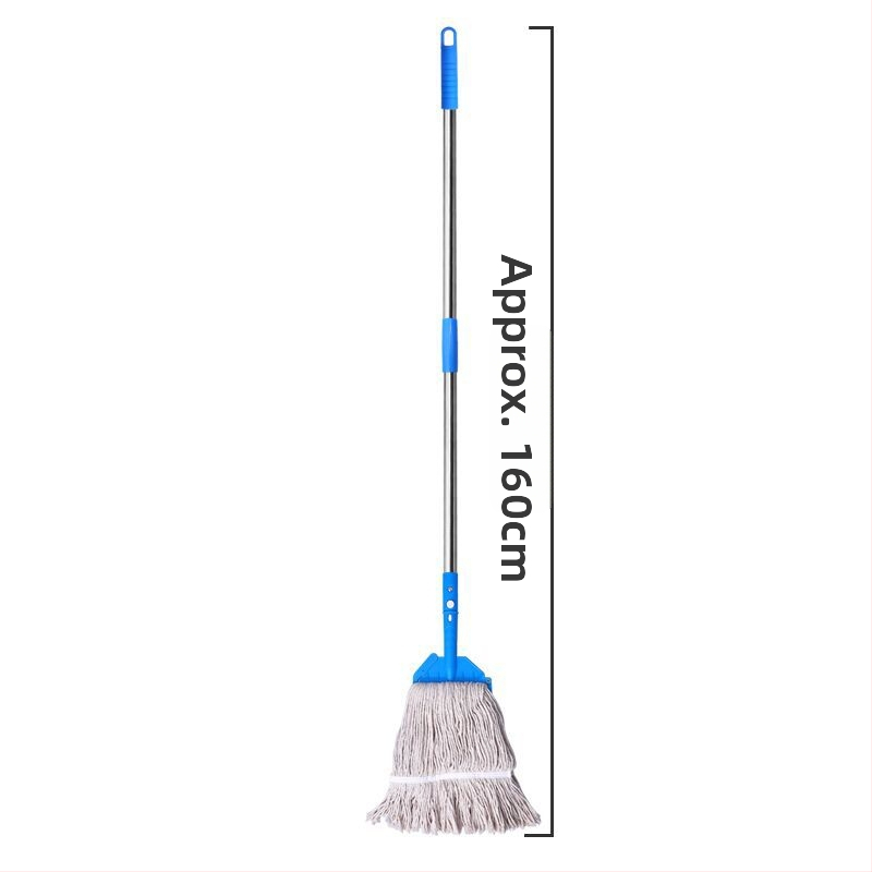 Podlahový mop set s bavlnenou hlavou, nerezová tyč, Daren Su, teleskopická dĺžka 100–120 cm