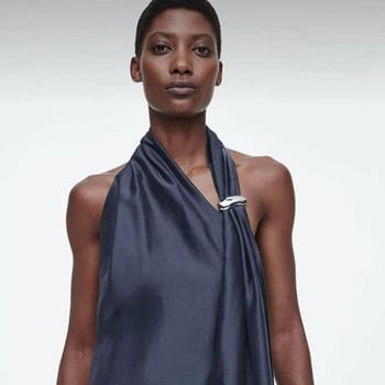 Rozsdamentes acélból készült geometriai broš, fényes felülettel, elektroplatting technológiával, dekoratív kiegészítő ruhákhoz és dzsekikhez, koreai divat stílus.