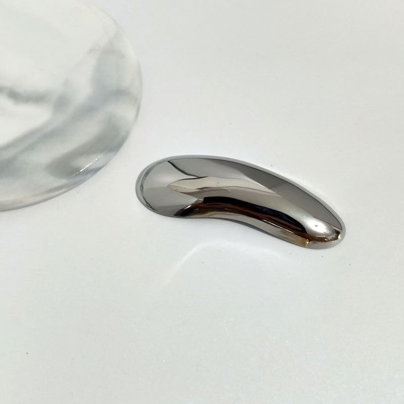 Rozsdamentes acélból készült geometriai broš, fényes felülettel, elektroplatting technológiával, dekoratív kiegészítő ruhákhoz és dzsekikhez, koreai divat stílus.