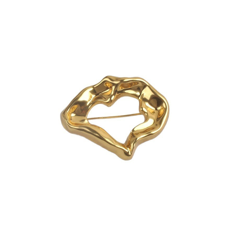 Καρφίτσα από κράμα, γεωμετρικό σχήμα, στυλ προσωπικό-γεωμετρικό, ηλεκτροπλατίωση