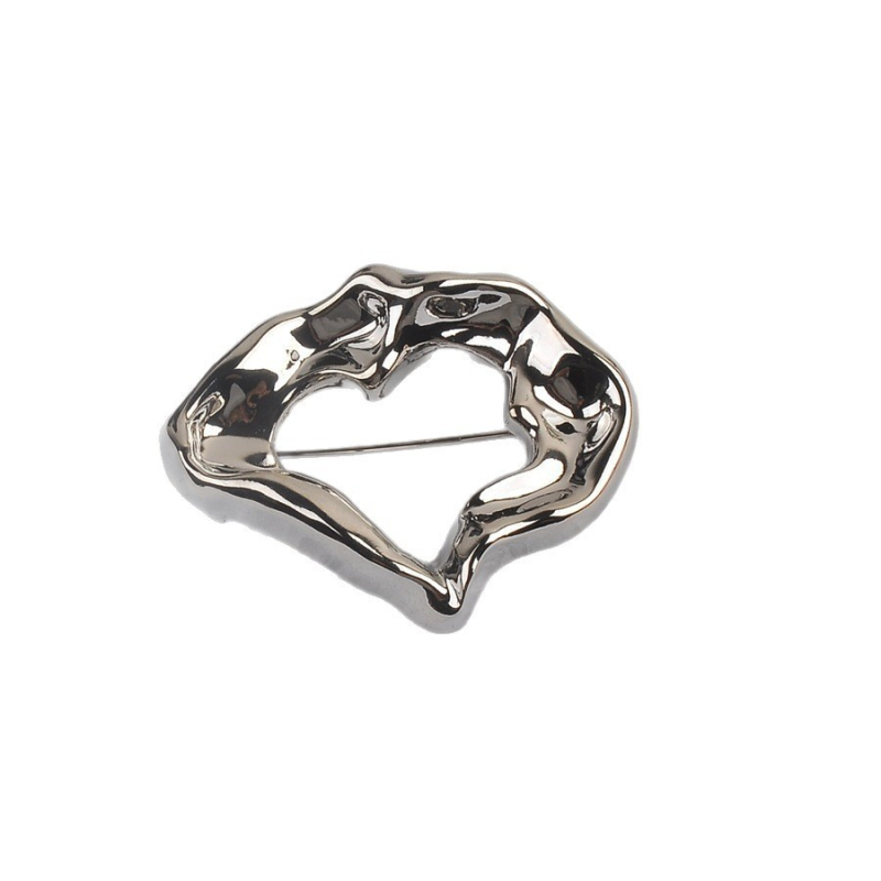 Καρφίτσα από κράμα, γεωμετρικό σχήμα, στυλ προσωπικό-γεωμετρικό, ηλεκτροπλατίωση