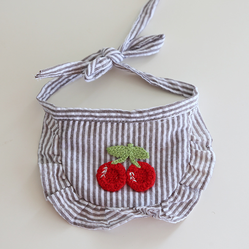 Háziállat-bib, pamut-poliészter, rácsminta, négy évszakos általános használat