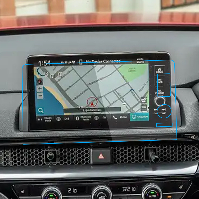 Hongkeda staklena zaštita zaslona za navigaciju Honda CR-V – pozicija: zaslon navigacije; kompatibilnost: Honda; značajke: otpornost na visoke i niske temperature, otporna na ogrebotine i habanje, otporna na otiske prstiju