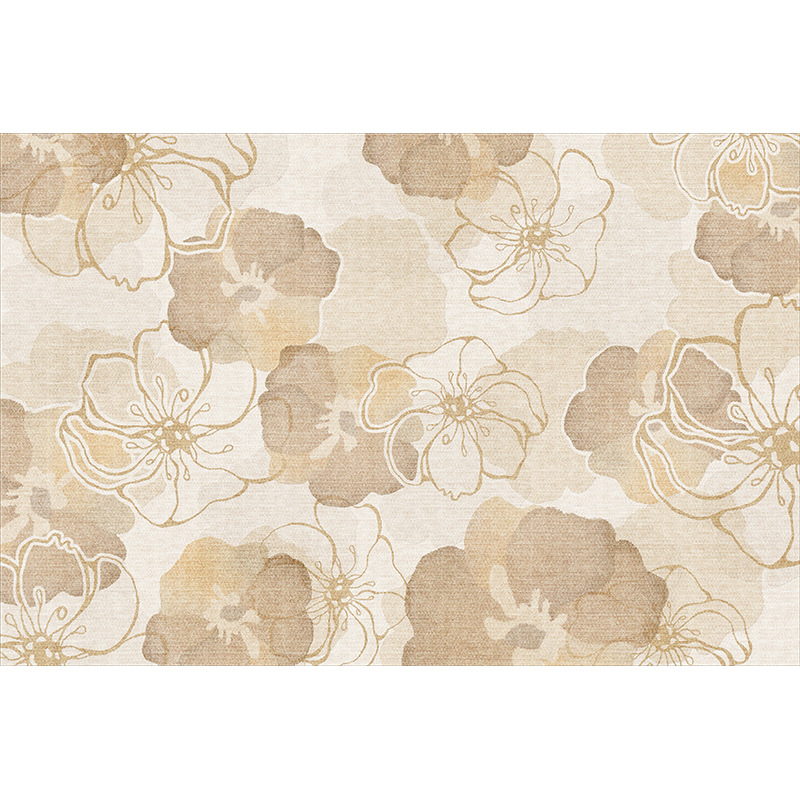 Dijatomska mulj absorbentni tepih za kupaonicu, protuklizni kvadratni tepih, s uzorkom cvijeća, perivi, prilagodljivo, moderni minimalistički stil, jesen 2024