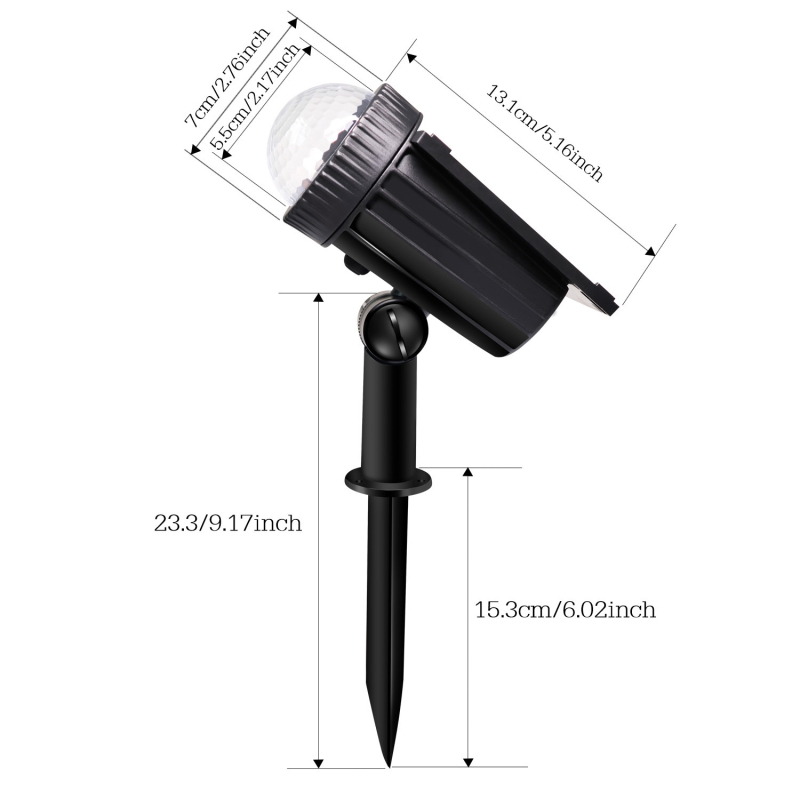 Vanjski solarni reflektor za travnjak i vrt, model TH-1156, materijal PP+ABS, snaga 3W, oblik planeta, trajno osvjetljenje 6–12 sati