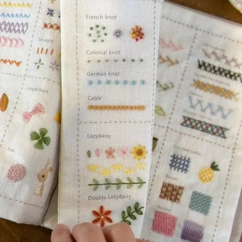 Set za ručno šivanje s boho stilom, kutija od 200 niti, ovlaštena privatna marka, bez prilagodbe