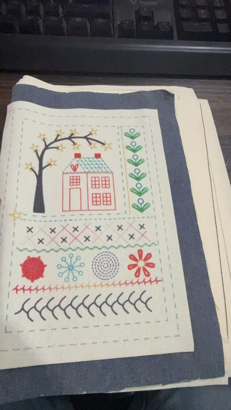 Set za ručno šivanje s boho stilom, kutija od 200 niti, ovlaštena privatna marka, bez prilagodbe