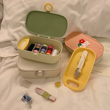 Шевна кутия за съхранение — многофункционален преносим комплект за шиене, 105-частен набор, тегло 0,22 кг, частна марка, с възможност за персонализиране