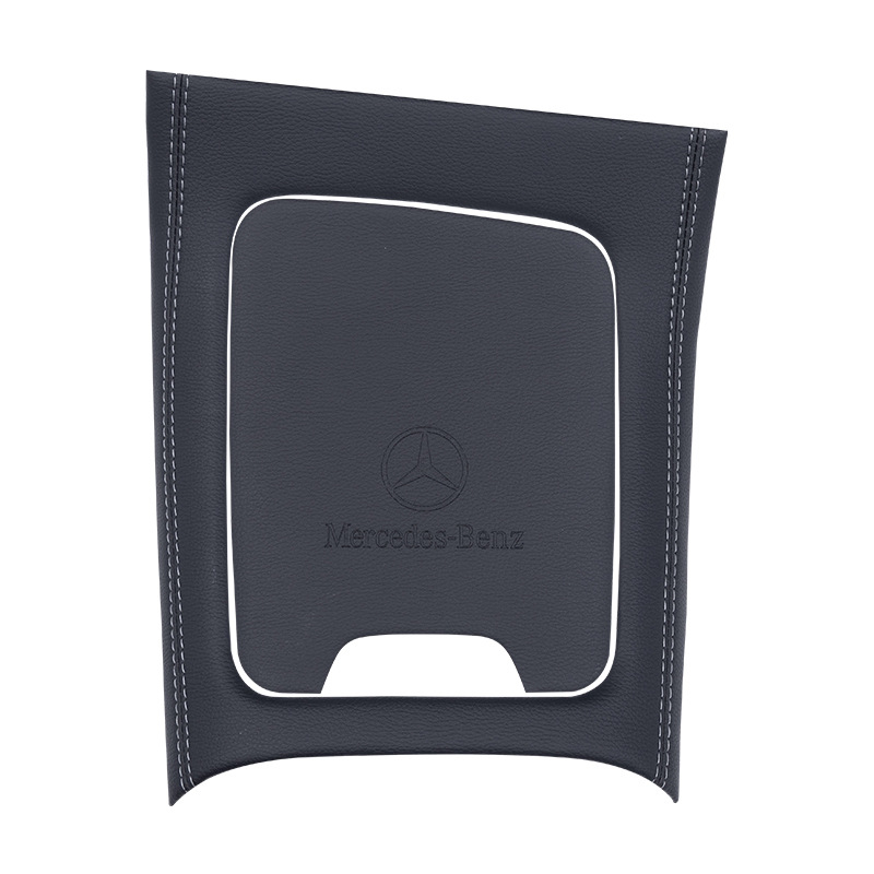 Set poklopca ručnog mjenjača za Mercedes-Benz C200L/C260L — ABS + koža, središnja konzola unutrašnjosti