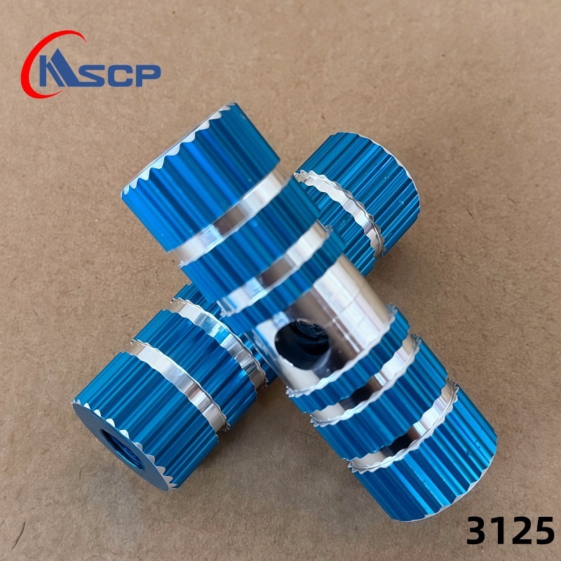 Aluminijski os pedala za bicikl — Model 3125; Materijal: aluminijska legura; Za planinski bicikl; Izvoz preko granice: Da