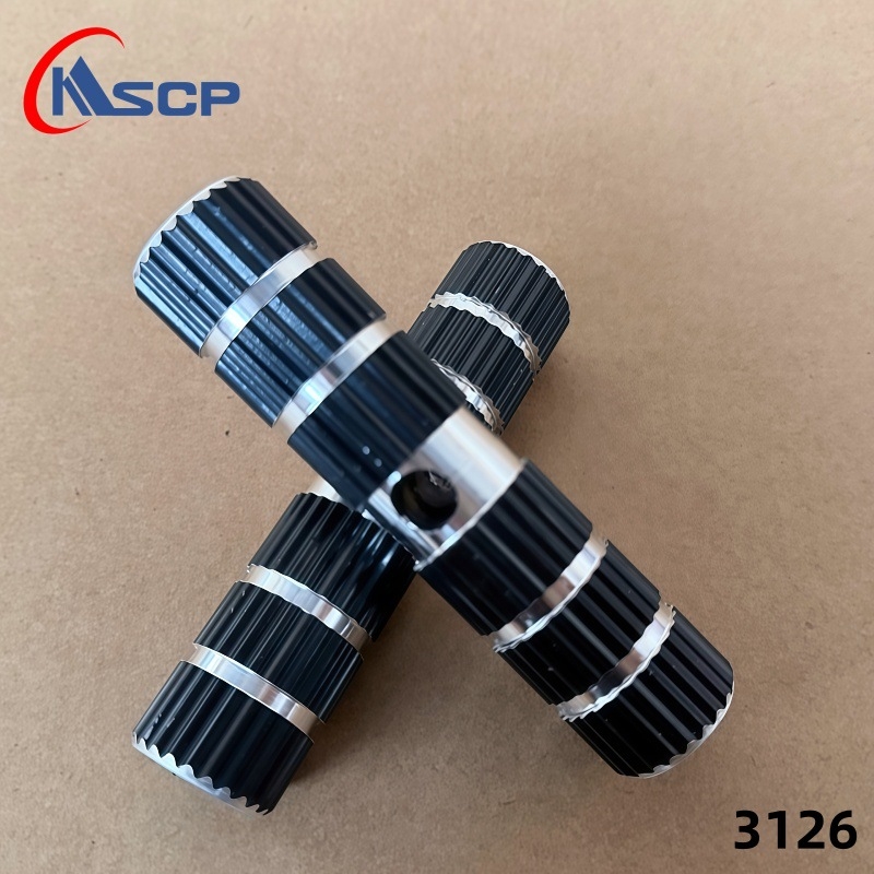 Aluminijski os pedala za bicikl — Model 3125; Materijal: aluminijska legura; Za planinski bicikl; Izvoz preko granice: Da