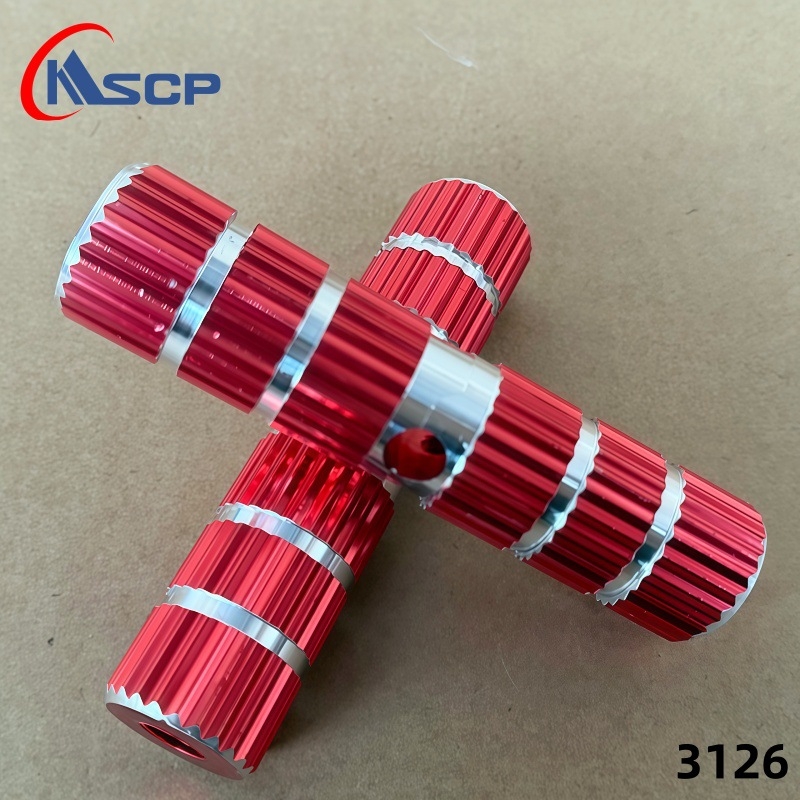 Aluminijski os pedala za bicikl — Model 3125; Materijal: aluminijska legura; Za planinski bicikl; Izvoz preko granice: Da