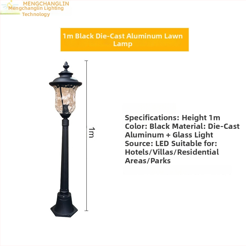 LED vanjska kolonska svjetiljka – lijevano aluminij, IP65, 20W, kontinuirani rad više od 36 sati, Model Mcl-osyzlcpd-080602