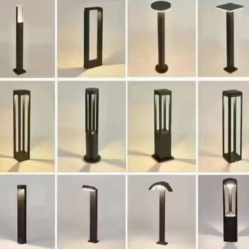 Vanjska IP65 LED lampica za travu, lijevani aluminij + akril, 7–12W, geometrijski/abstraktni dizajn, trajanje osvjetljenja preko 36 sati