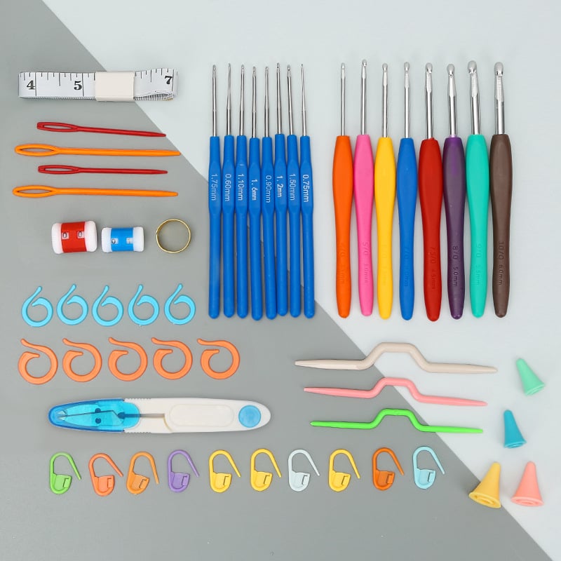 Zoma set igala za pletenje — kutija od 200 komada, ukupna težina 38 g, obrada i personalizacija uključene
