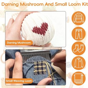 Mini tkalački stan za popravke – DIY šivaći set