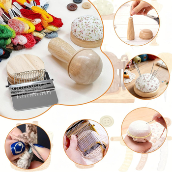 Mini tkalački stan za popravke – DIY šivaći set