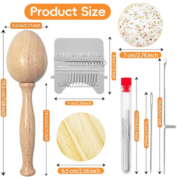 Mini tkalački stan za popravke – DIY šivaći set