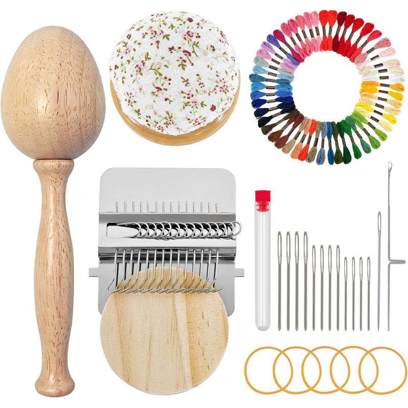 Mini tkalački stan za popravke – DIY šivaći set