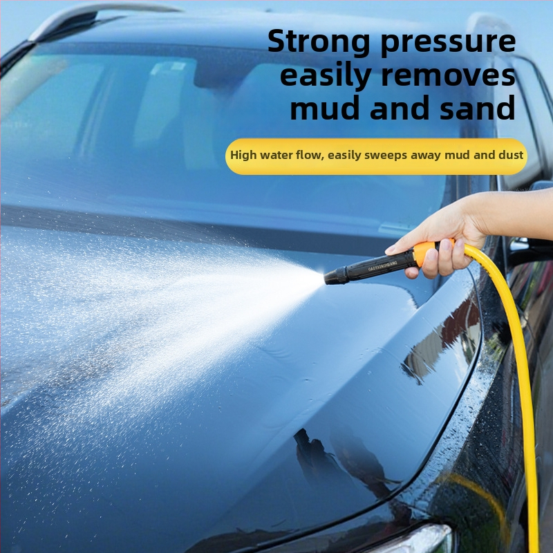 Vysokotlaková pištoľ na umývanie áut a domáce zalievanie, telo z plastu, konektor z hliníkovej zliatiny, rovná rukoväť, model 3987