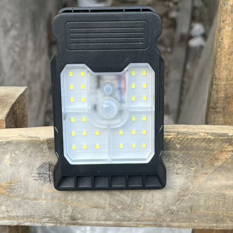 Senzorska solarna zidna svjetiljka, IP66 vodootporna, za unutrašnju i vanjsku upotrebu, rasvjeta za ogradu i vrt, 10W, 6V, 24-36h