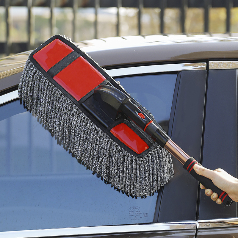 Kinvit četka za voskiranje automobila s teleskopskom drškom, meke čekinje, plastična i aluminijska konstrukcija