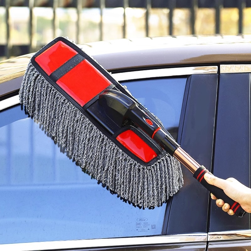 Kinvit četka za voskiranje automobila s teleskopskom drškom, meke čekinje, plastična i aluminijska konstrukcija