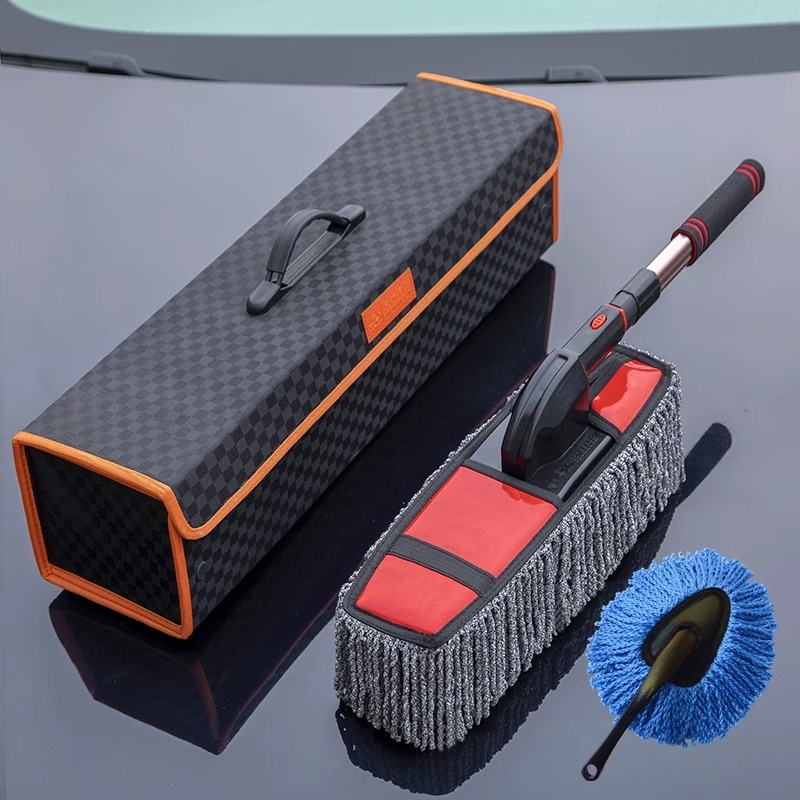 Kinvit četka za voskiranje automobila s teleskopskom drškom, meke čekinje, plastična i aluminijska konstrukcija