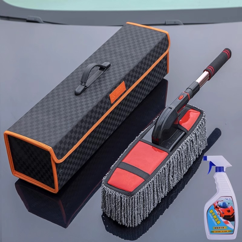 Kinvit četka za voskiranje automobila s teleskopskom drškom, meke čekinje, plastična i aluminijska konstrukcija