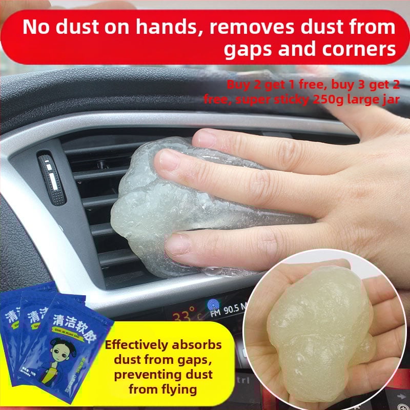 Μαλακή κολλητική πάστα καθαρισμού για το εσωτερικό αυτοκινήτου – αφαίρεση σκόνης από κενά και νεκρές γωνίες