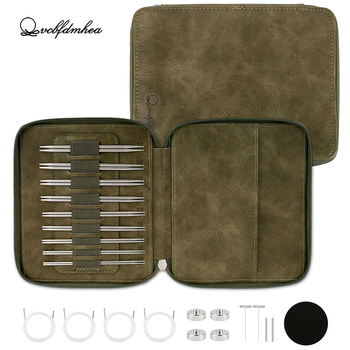 Кръгови игли за плетене – разглобяем комплект, 304 неръждаема стомана, 9 комплекта