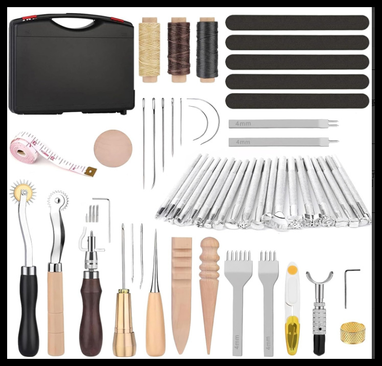 Set za šivanje kože DIY, minimalistički stil, 300 g