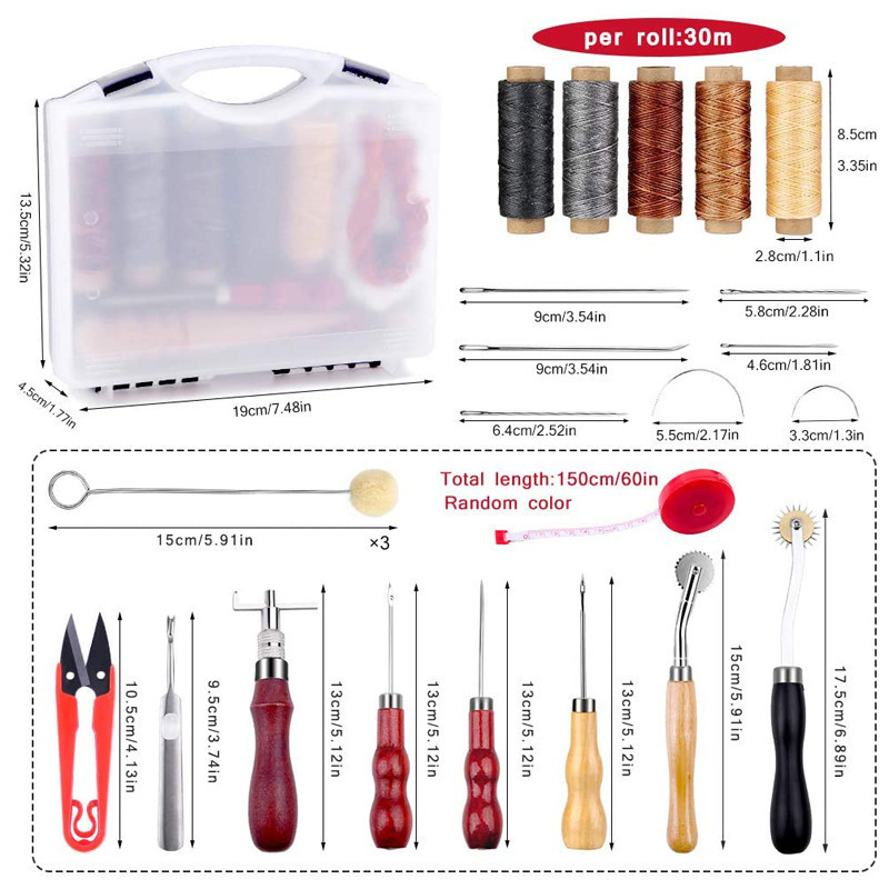 Set za šivanje kože DIY, minimalistički stil, 300 g