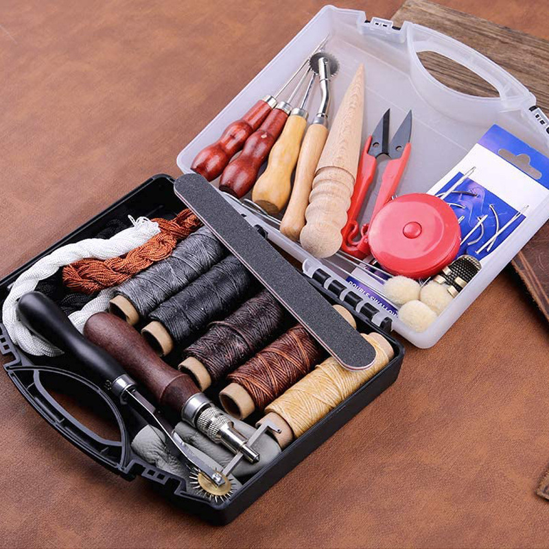 Set za šivanje kože DIY, minimalistički stil, 300 g