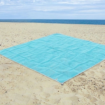 Plažni madrac za kampiranje na otvorenom – odvod pijeska, otvor za odvod vlage, Poliester, Model 320, 1–2 osobe, 500 g