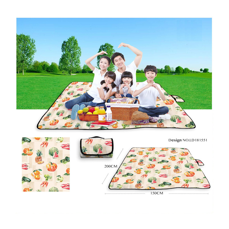 Пикникова подложка с дигитален термотрансферен печат, водоустойчив PVC слой, Oxford плат, 100% полиестер, по поръчка според чертежи и проби