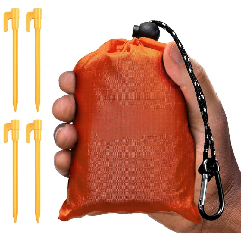 Къмпингова водоустойчива пикникова подложка – полиестер, тегло 150, модел 0-1, за 2 души