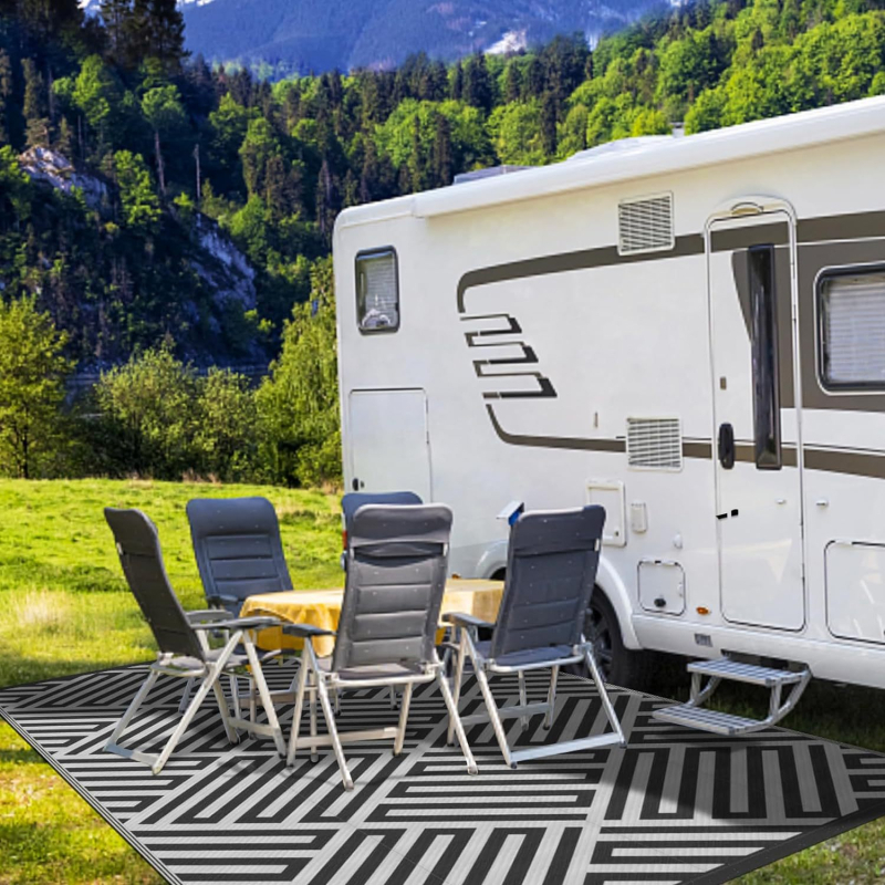 RV къмпинг подложка за пода – PP тръбно преплетена градинска постелка, влагозащитна и антистарееща, плат от кухи пластмасови тръби, персонализируема за външна градина за 5–10 души