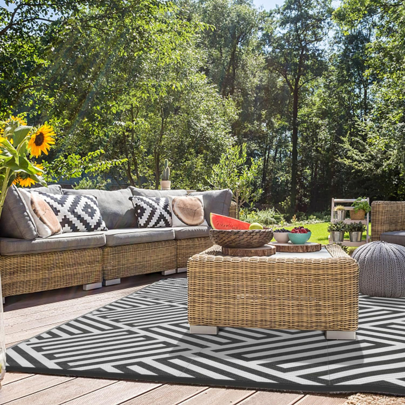 RV къмпинг подложка за пода – PP тръбно преплетена градинска постелка, влагозащитна и антистарееща, плат от кухи пластмасови тръби, персонализируема за външна градина за 5–10 души