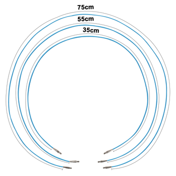 Комплект кръгли плетачни игли с разглобяеми пръстени – метални, марка Looen/luanen