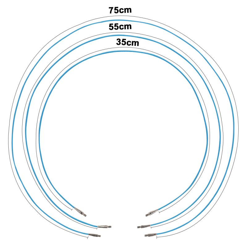 Комплект кръгли плетачни игли с разглобяеми пръстени – метални, марка Looen/luanen