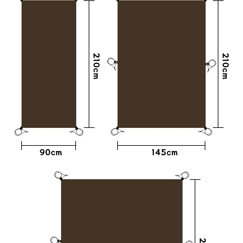 Kültéri kemping összehajtható padlómatrac – nedvességálló, csúszásmentes, Oxford 210D anyag, 475 g, 4–6 fő számára