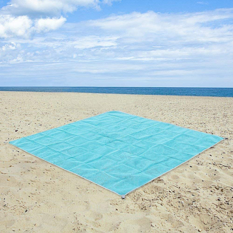Plažna podloga, sklopiva, otporna na vlagu, poliester, 350–450 g, za 3–5 osoba