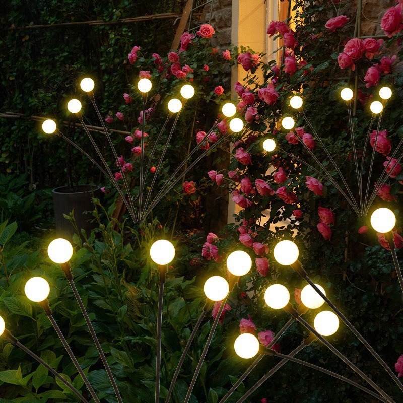 Solarna lampa u obliku vatrene mušice za vanjsku upotrebu — IP64, PVC, 3W, 6-12 sati rada, vodootporna ukrasna vrtna rasvjeta, marka Luminous Stone