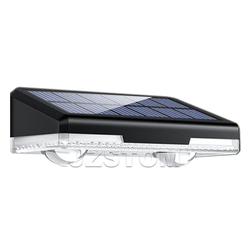 Solarna vanjska rasvjeta za vrt – zidni prosvjetljivač (IP44; 0,5 W; 3,7 V; 6–12 h rada; indukcijski prekidač)